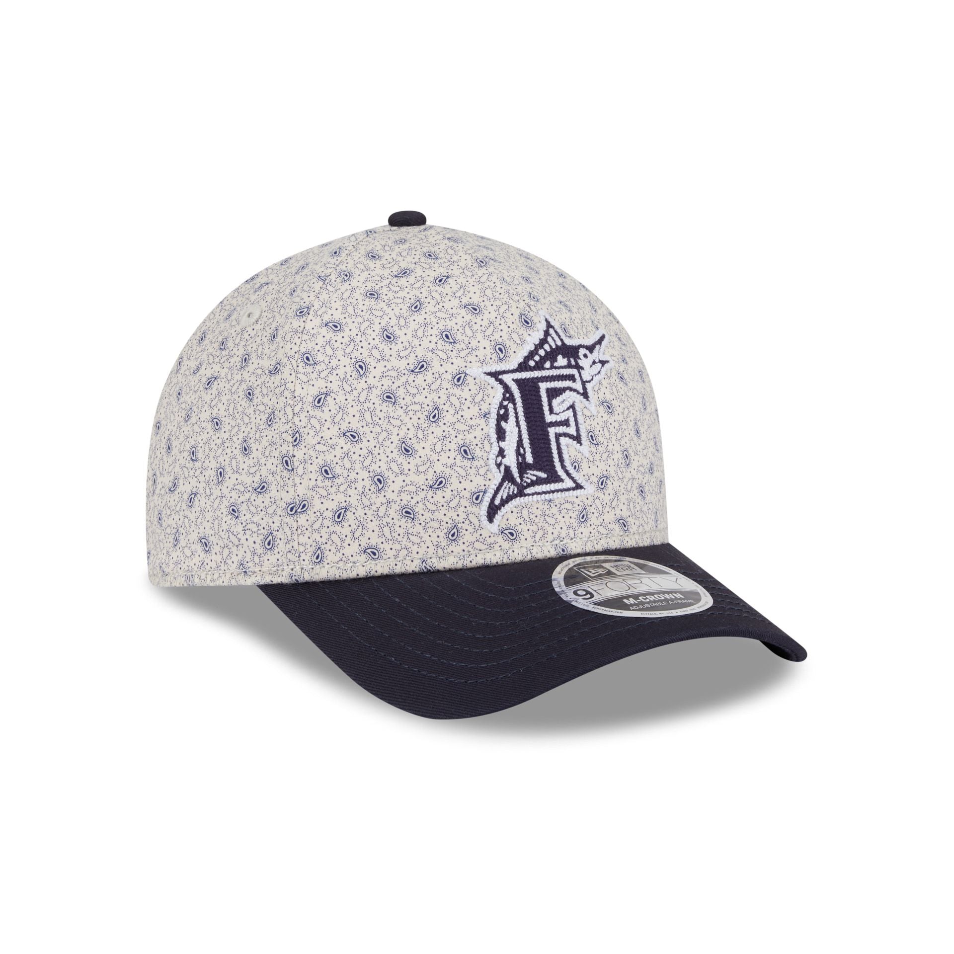 Miami Marlins Micro Print 9FORTY M-Crown A-Frame Adjustable Hat