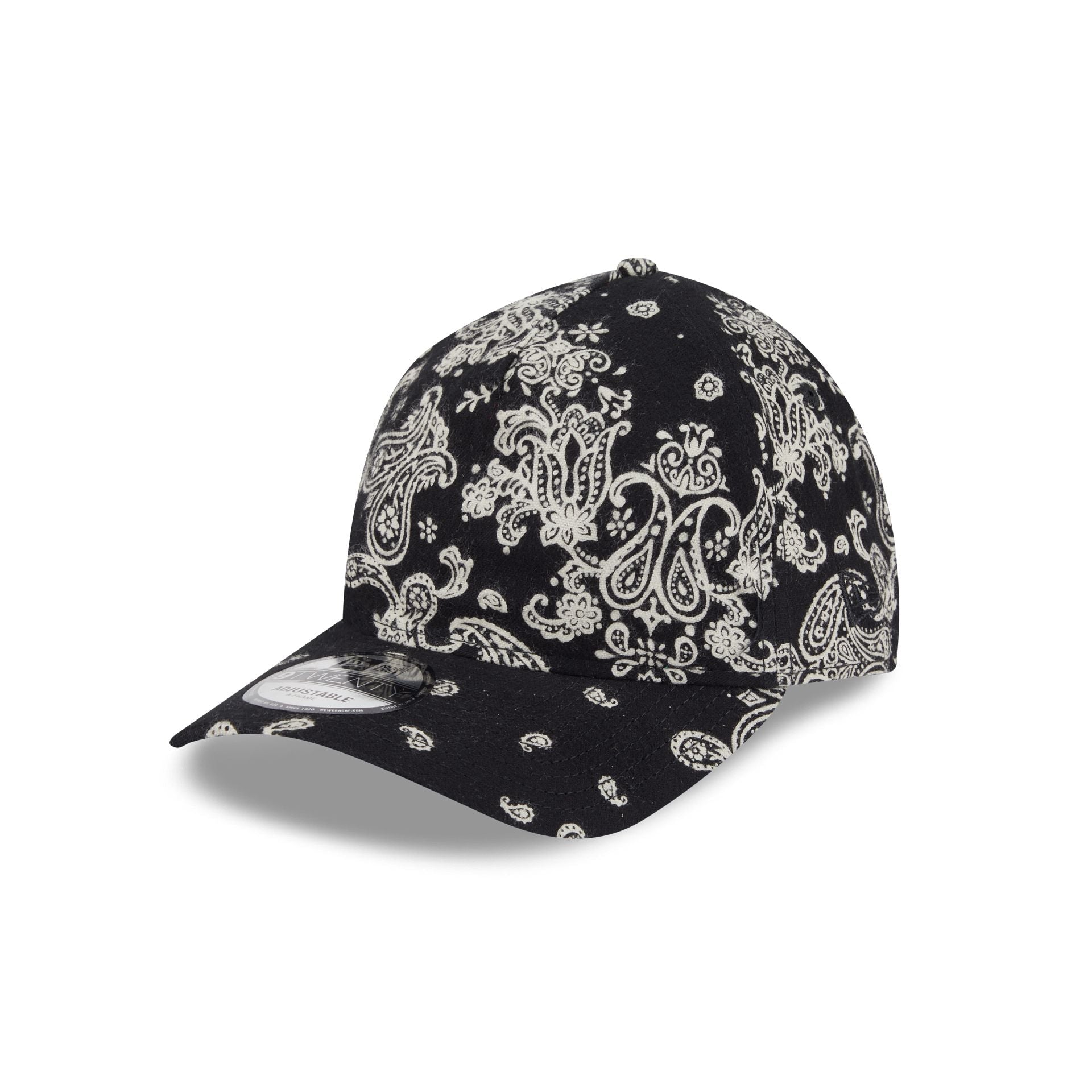 New Era Cap Black Paisley 9TWENTY A-Frame Strapback Hat