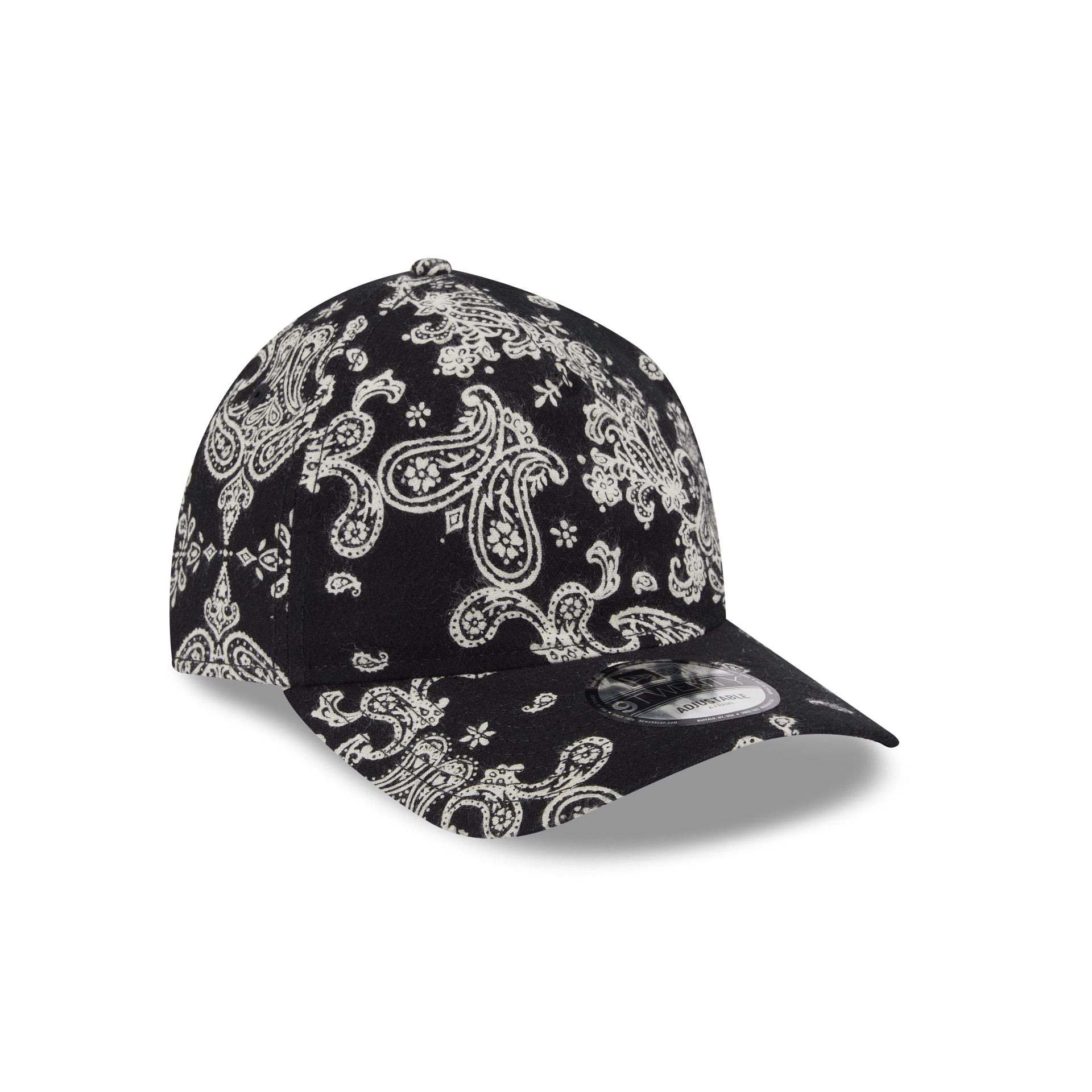 New Era Cap Black Paisley 9TWENTY A-Frame Strapback Hat
