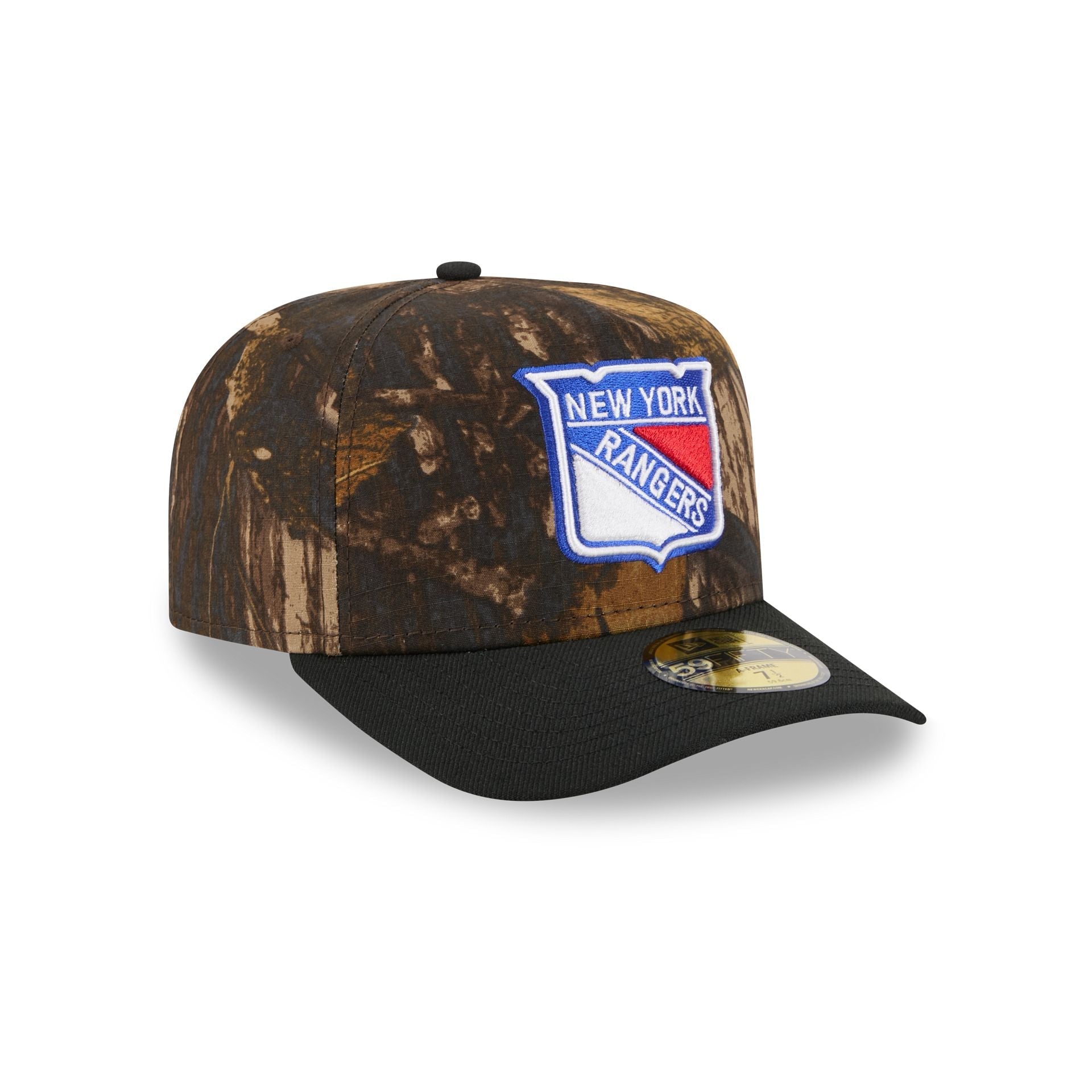 New York Rangers Ripstop Camo 59FIFTY A-Frame Fitted Hat