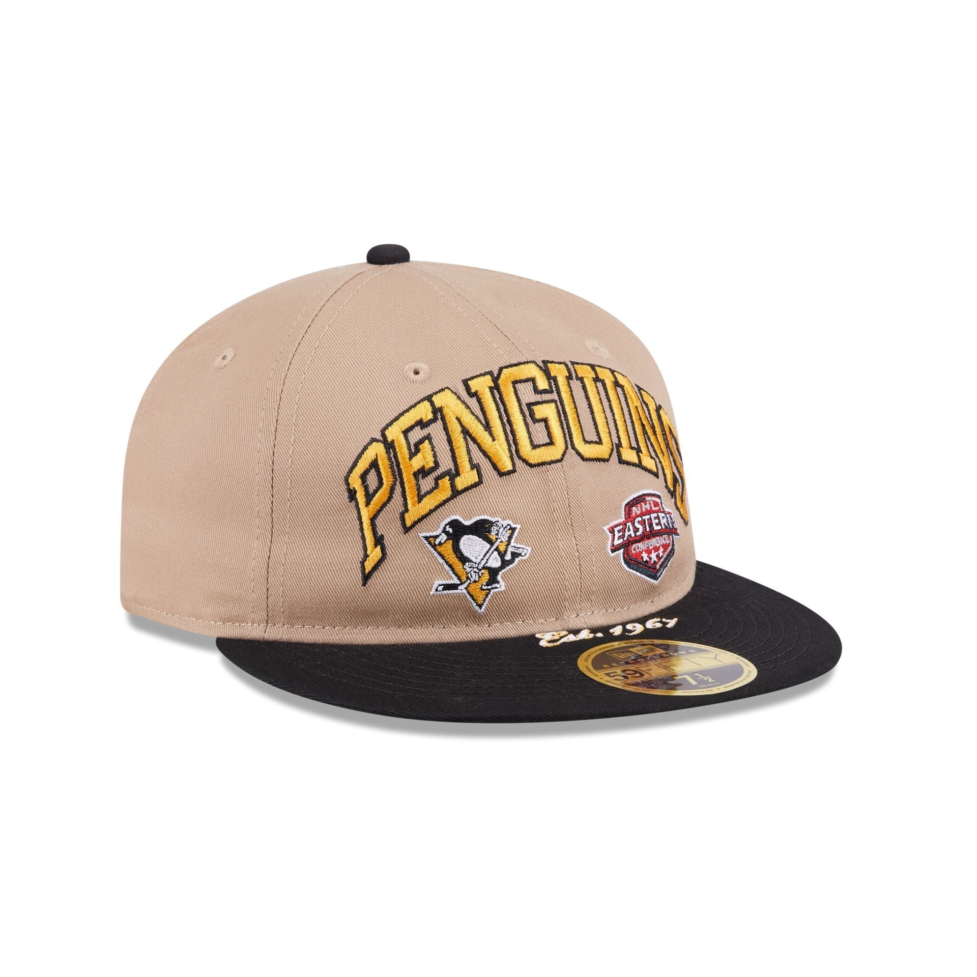 Pittsburgh Penguins Camel Retro Crown 59FIFTY Fitted Hat