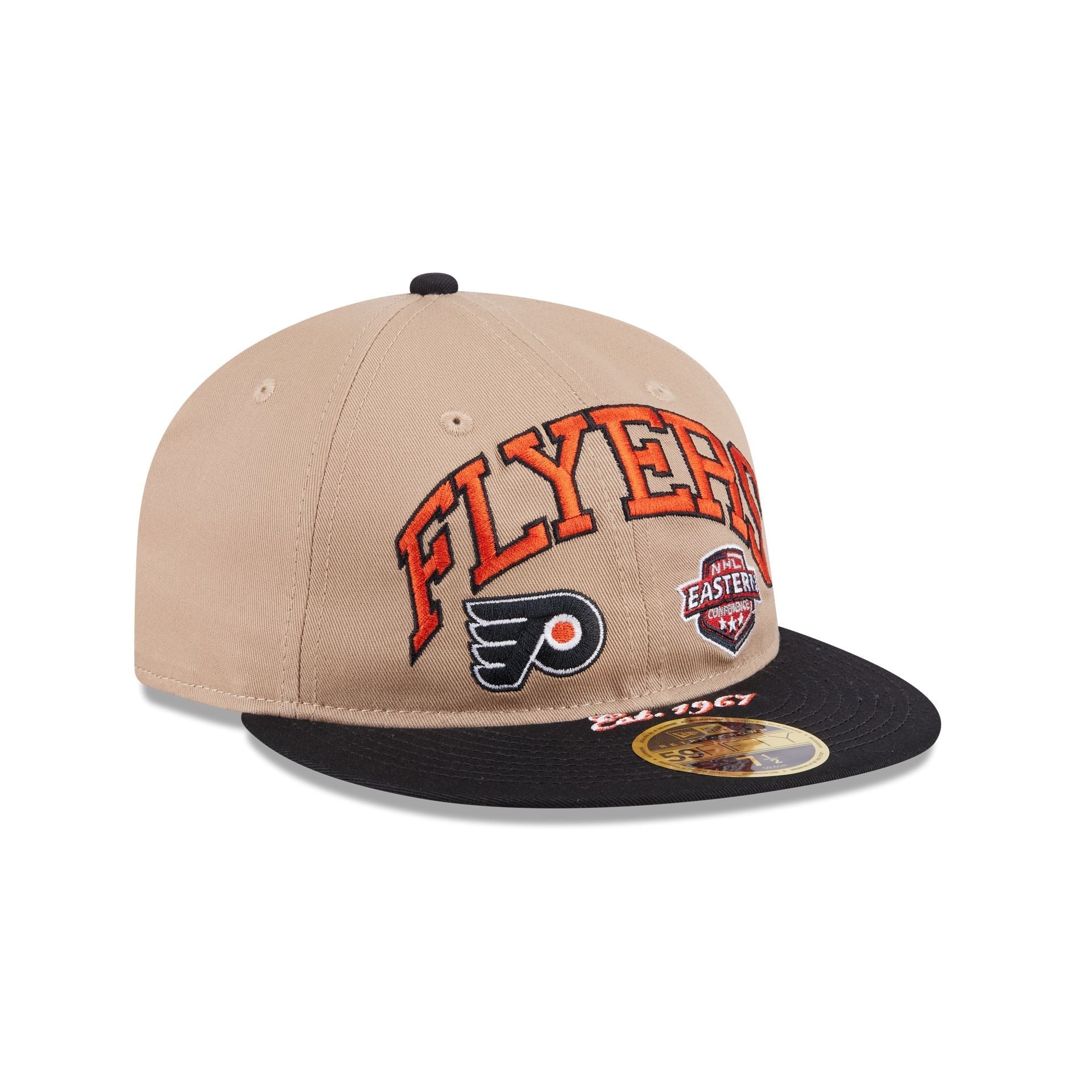 Philadelphia Flyers Camel Retro Crown 59FIFTY Fitted Hat