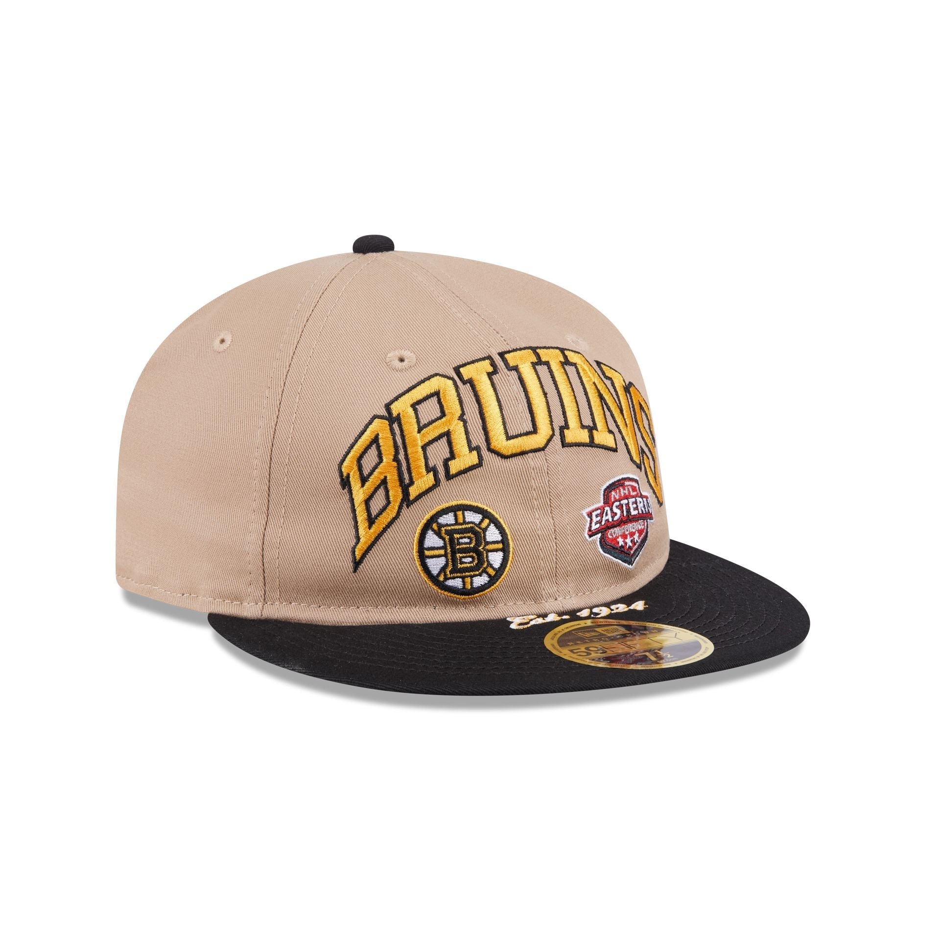 Boston Bruins Camel Retro Crown 59FIFTY Fitted Hat