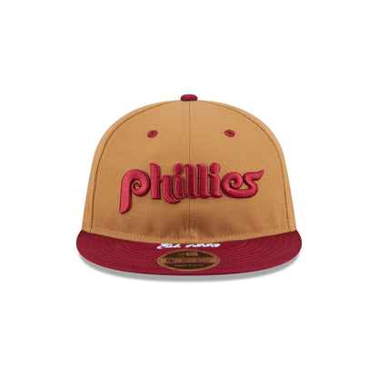 Philadelphia Phillies Wheat Retro Crown 9FIFTY Snapback Hat