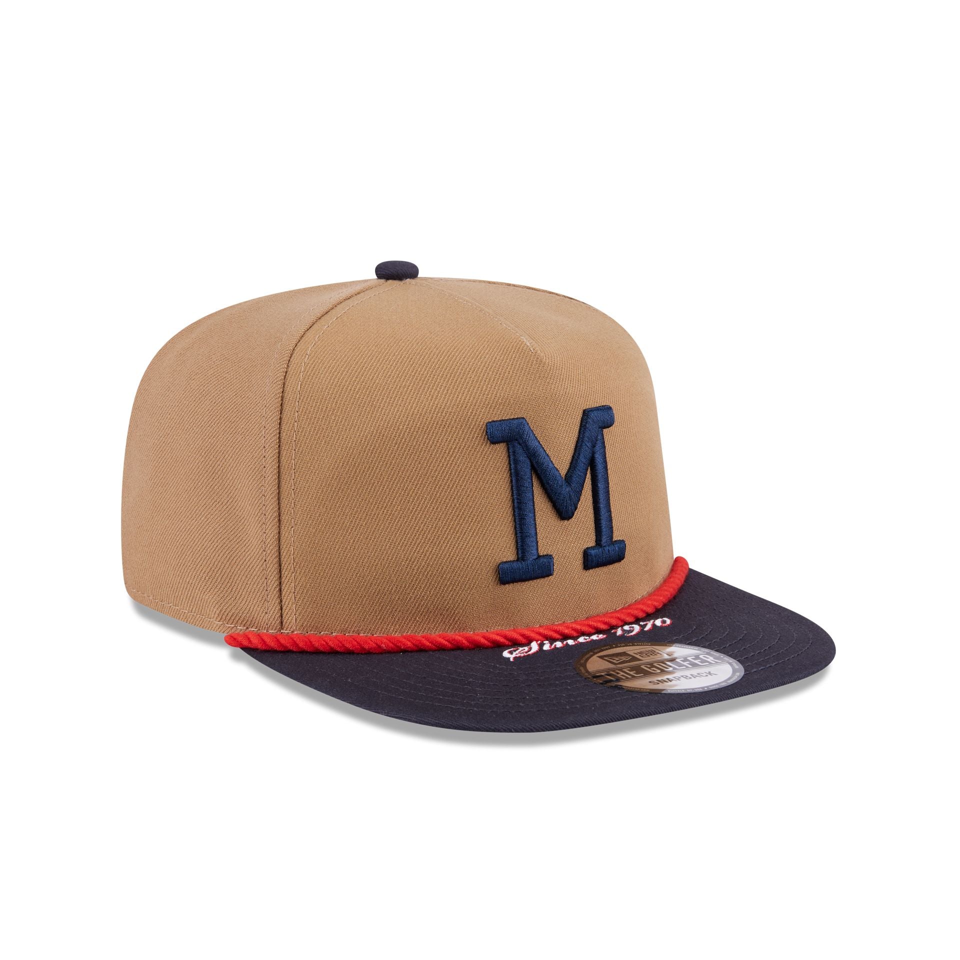 Milwaukee Braves Khaki Rope Golfer Hat