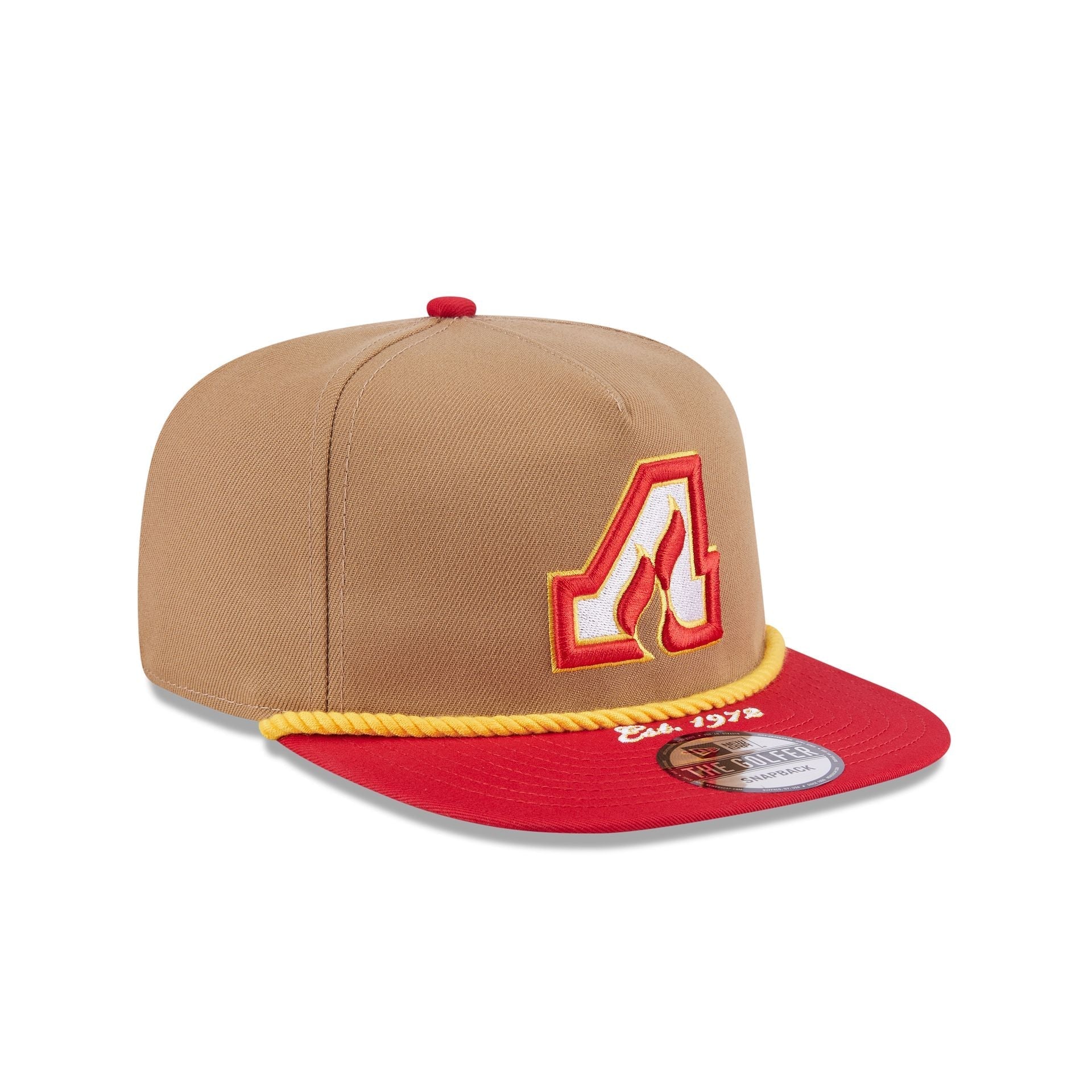 Calgary Flames Khaki Rope Golfer Hat