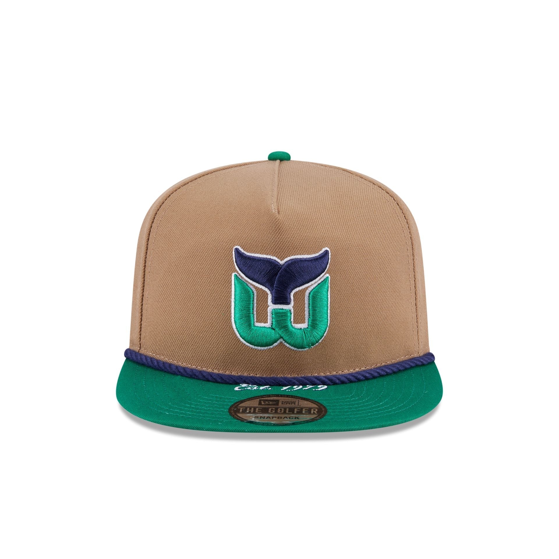 Hartford Whalers Khaki Rope Golfer Hat