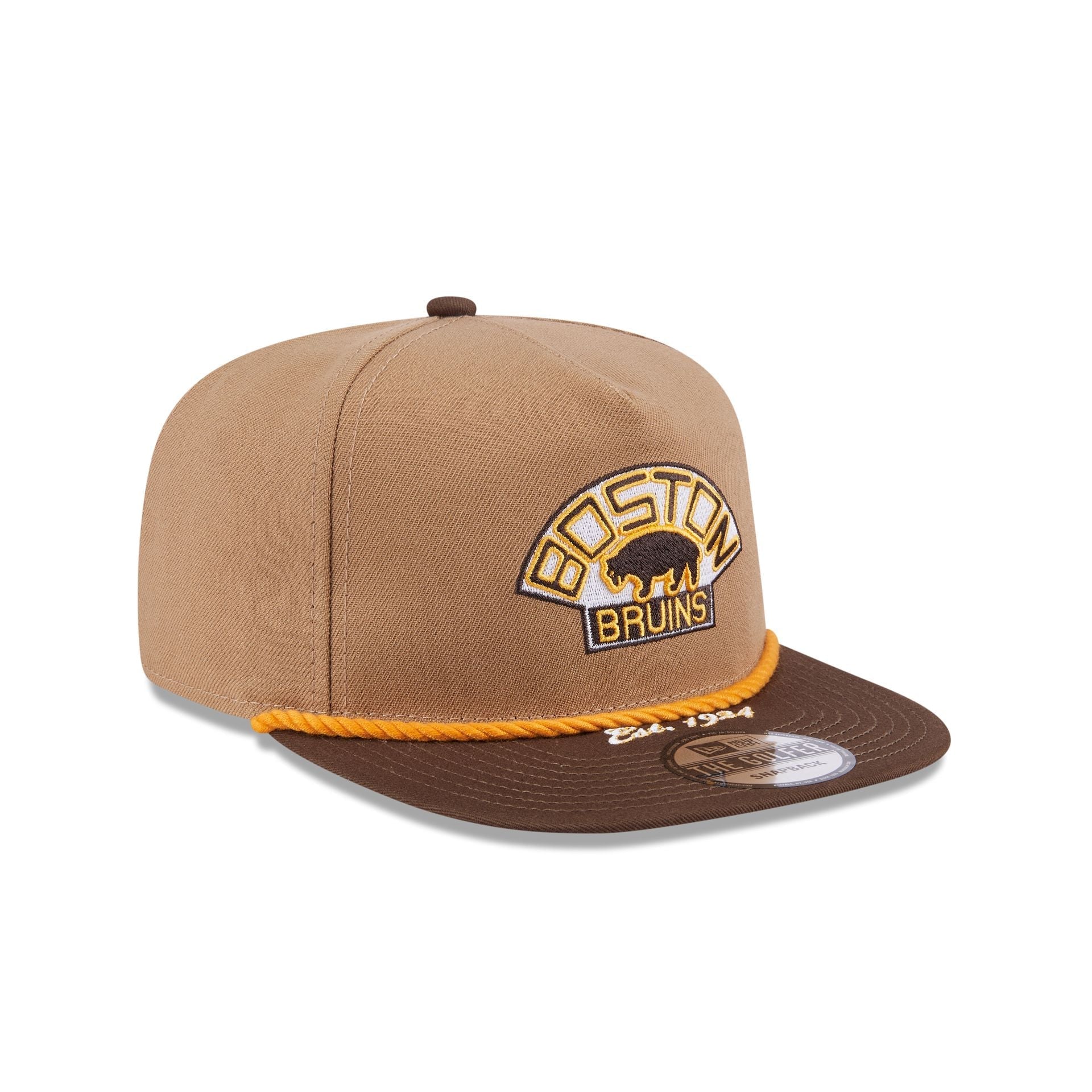 Boston Bruins Khaki Rope Golfer Hat