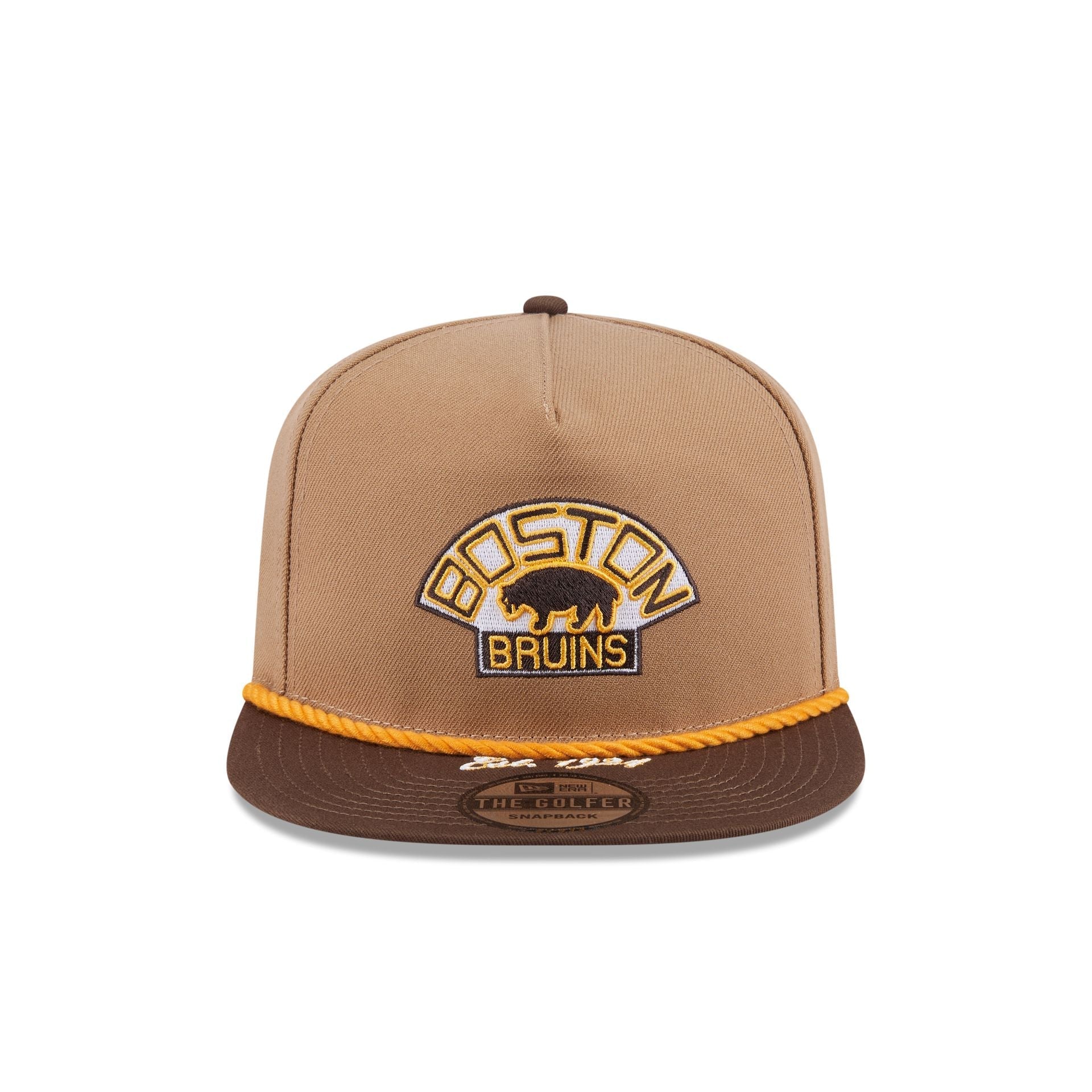 Boston Bruins Khaki Rope Golfer Hat