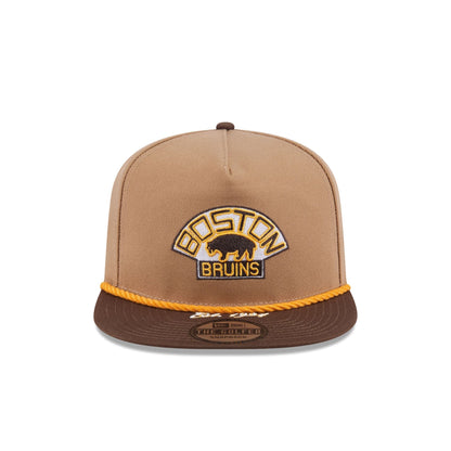 Boston Bruins Khaki Rope Golfer Hat