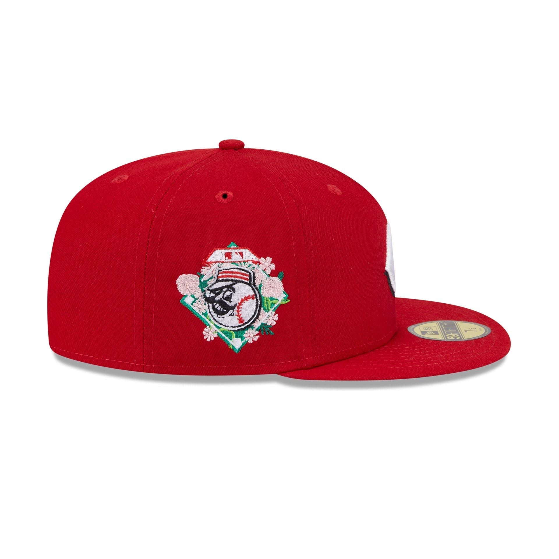 Cincinnati Reds Floral Undervisor 59FIFTY Fitted Hat