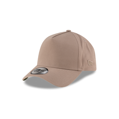 New Era Branded High Twist Taupe Gray 9FORTY A-Frame Adjustable Hat