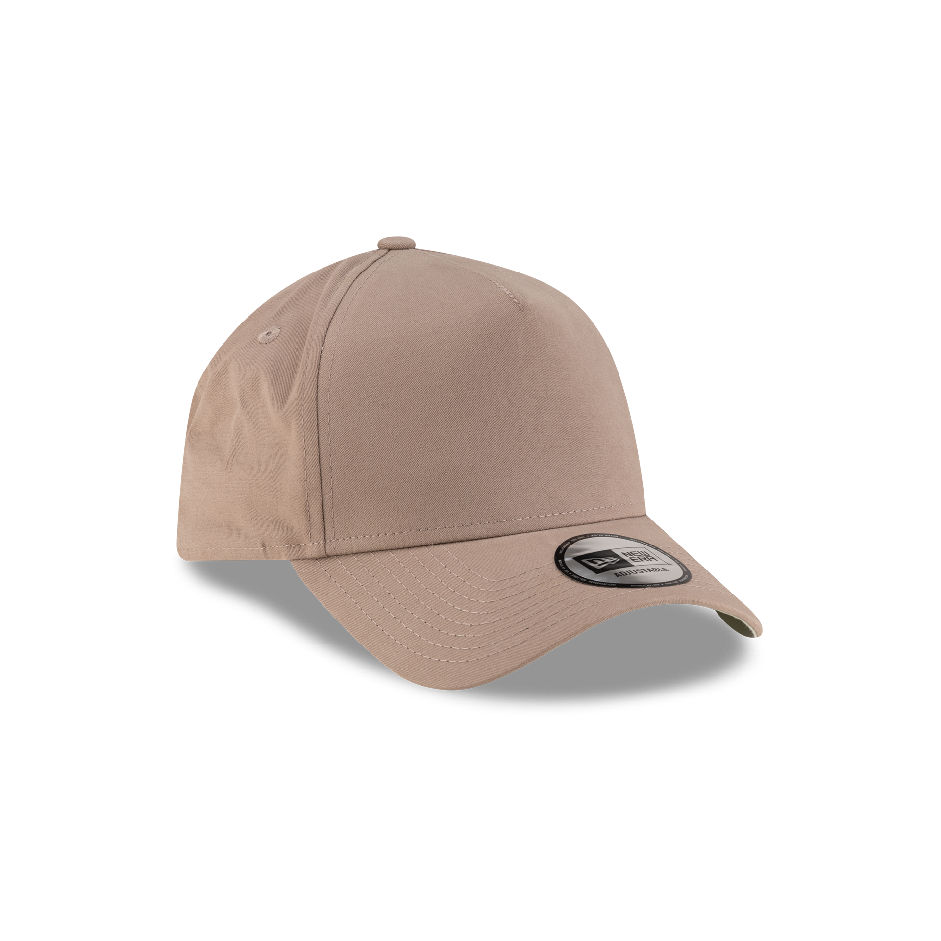 New Era Branded High Twist Taupe Gray 9FORTY A-Frame Adjustable Hat