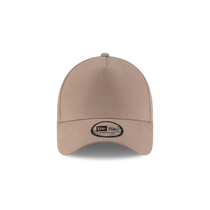 New Era Branded High Twist Taupe Gray 9FORTY A-Frame Adjustable Hat