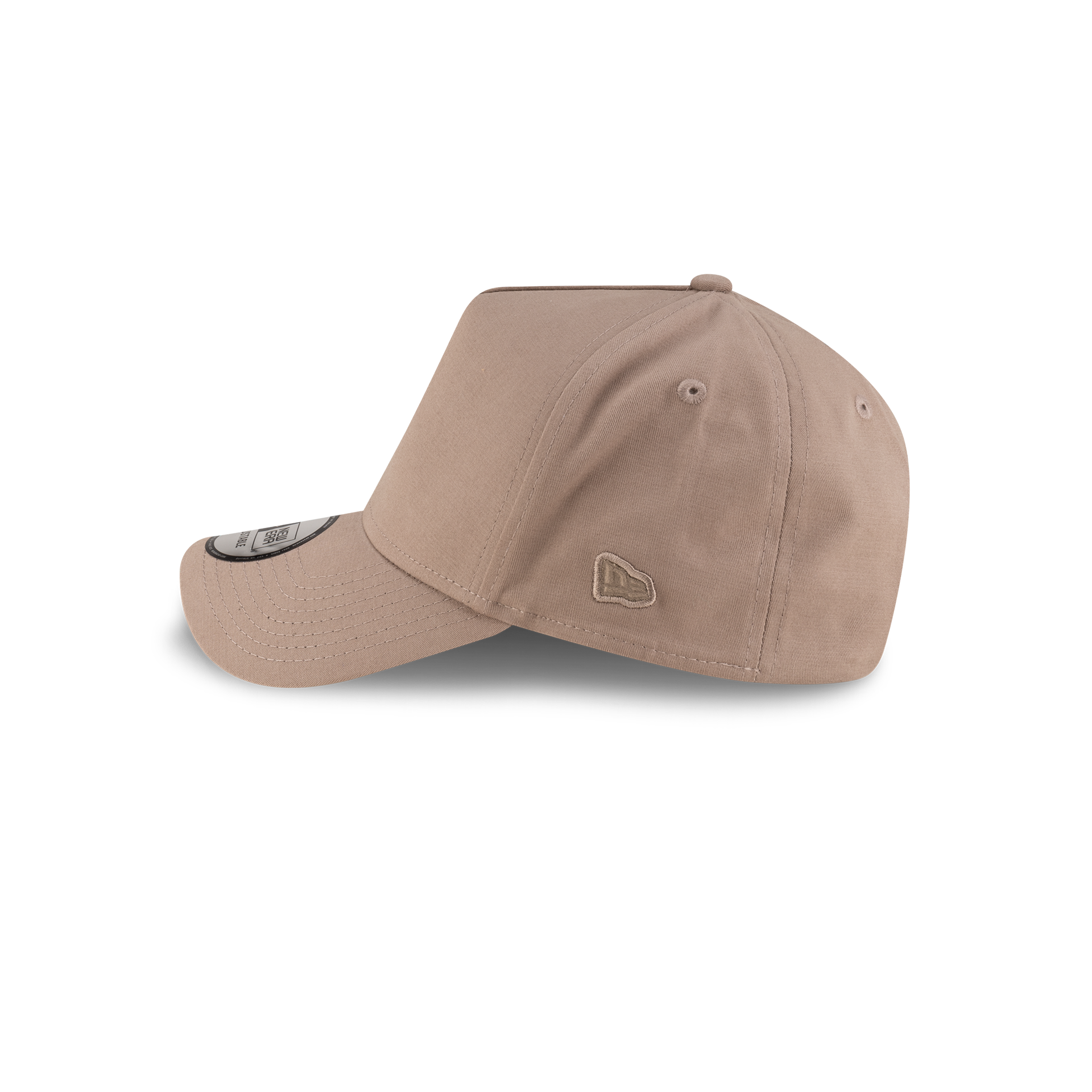 New Era Branded High Twist Taupe Gray 9FORTY A-Frame Adjustable Hat