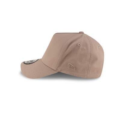 New Era Branded High Twist Taupe Gray 9FORTY A-Frame Adjustable Hat