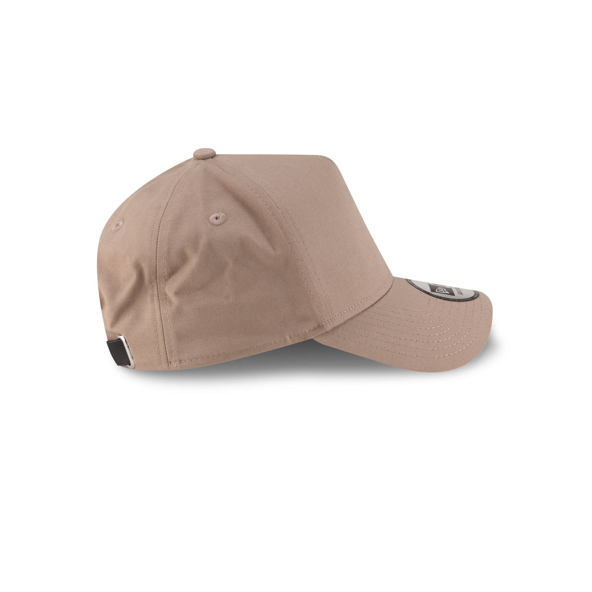 New Era Branded High Twist Taupe Gray 9FORTY A-Frame Adjustable Hat