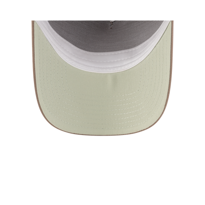New Era Branded High Twist Taupe Gray 9FORTY A-Frame Adjustable Hat