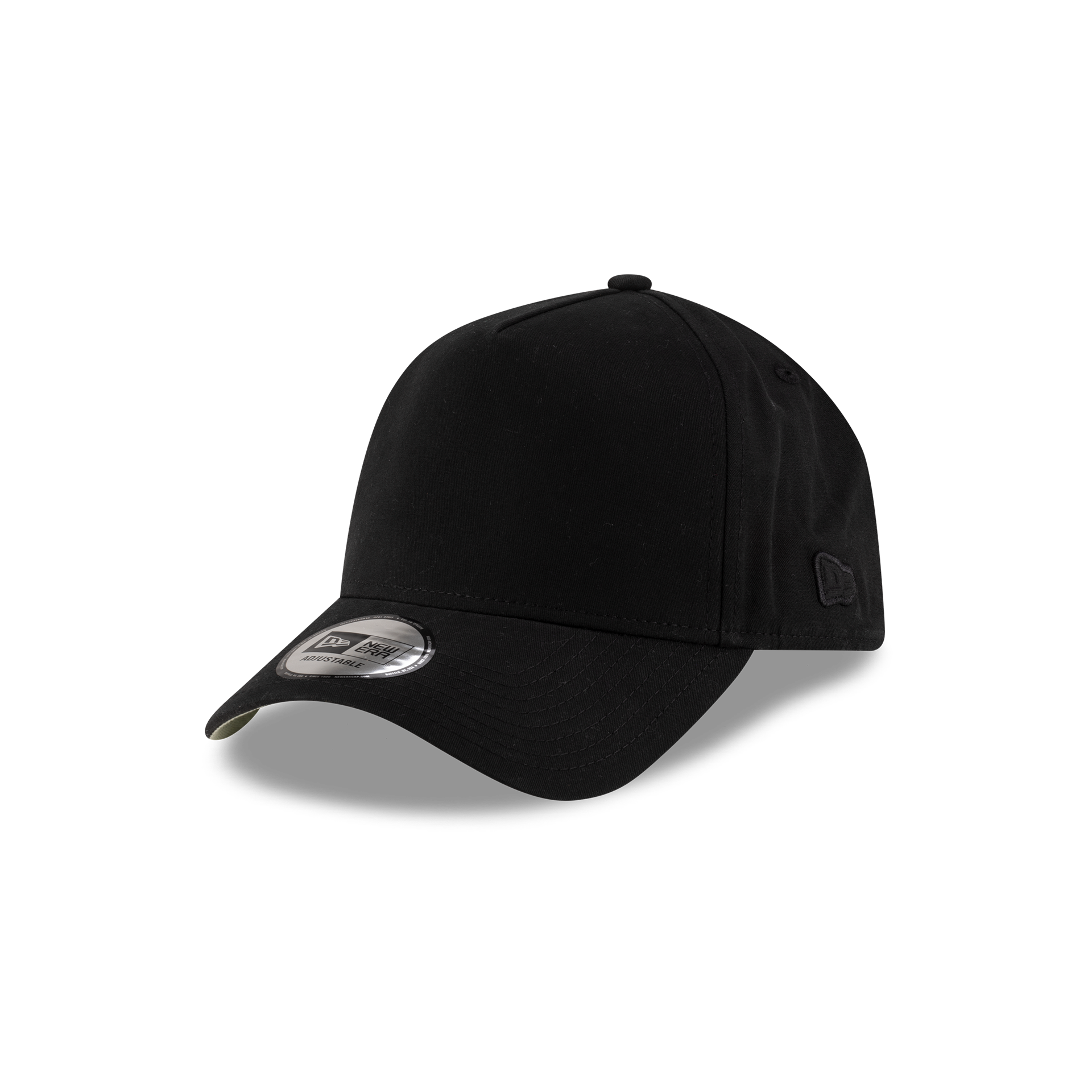 New Era Branded High Twist Black 9FORTY A-Frame Adjustable Hat