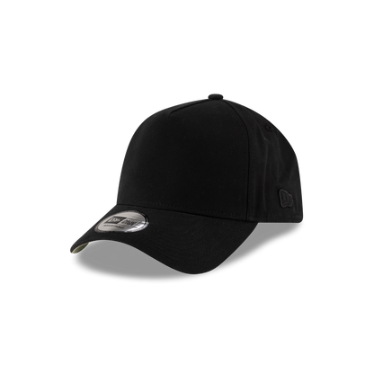 New Era Branded High Twist Black 9FORTY A-Frame Adjustable Hat