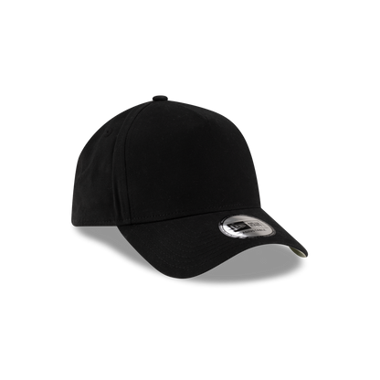 New Era Branded High Twist Black 9FORTY A-Frame Adjustable Hat
