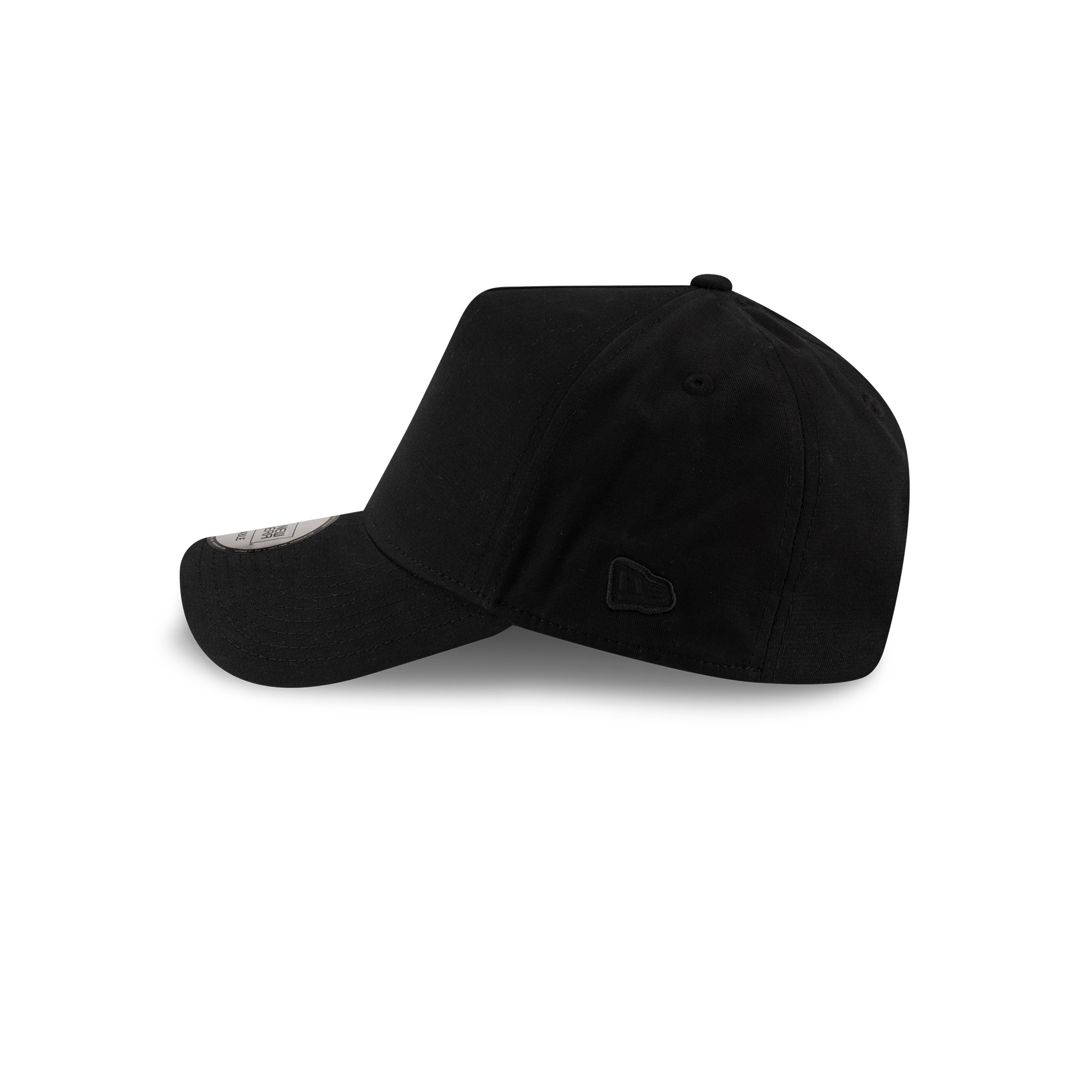 New Era Branded High Twist Black 9FORTY A-Frame Adjustable Hat