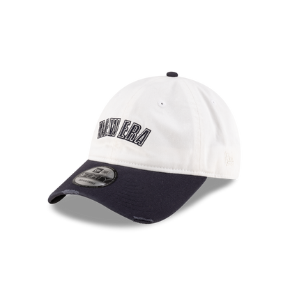 New Era Branded Sweep Rugby College White 9FORTY Adjustable Hat