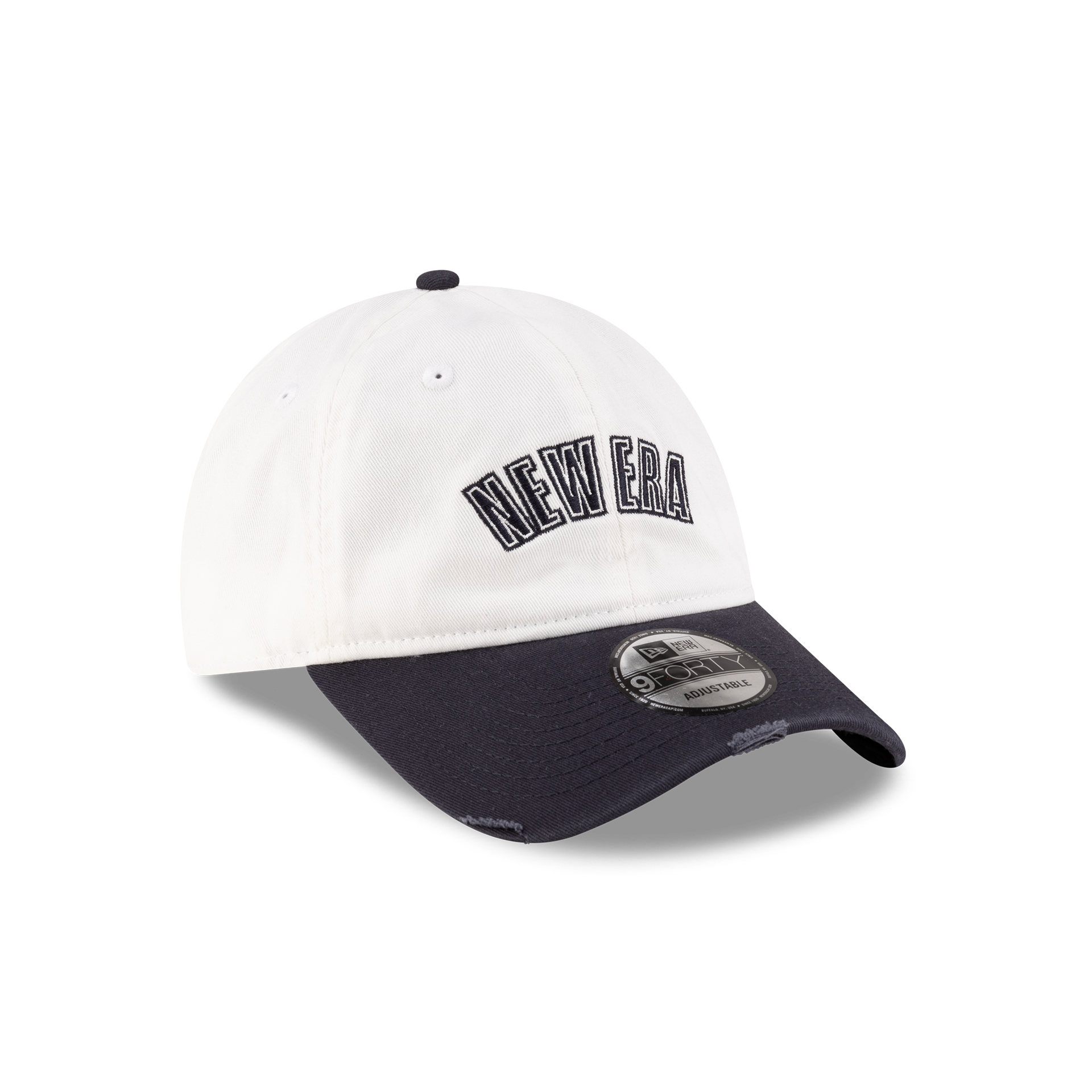 New Era Branded Sweep Rugby College White 9FORTY Adjustable Hat