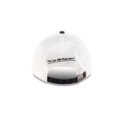 New Era Branded Sweep Rugby College White 9FORTY Adjustable Hat