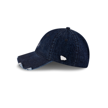 New Era Branded Sweep Rugby Denim Muted Indigo 9FORTY Adjustable Hat