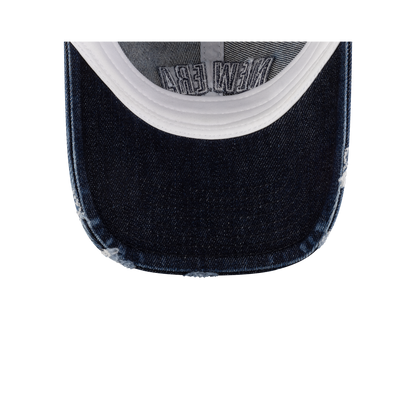 New Era Branded Sweep Rugby Denim Muted Indigo 9FORTY Adjustable Hat