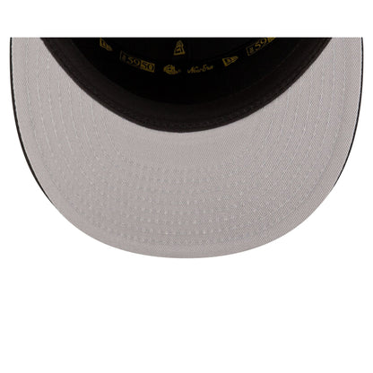 New Era Cap Black Split Panel 59FIFTY Fitted Hat