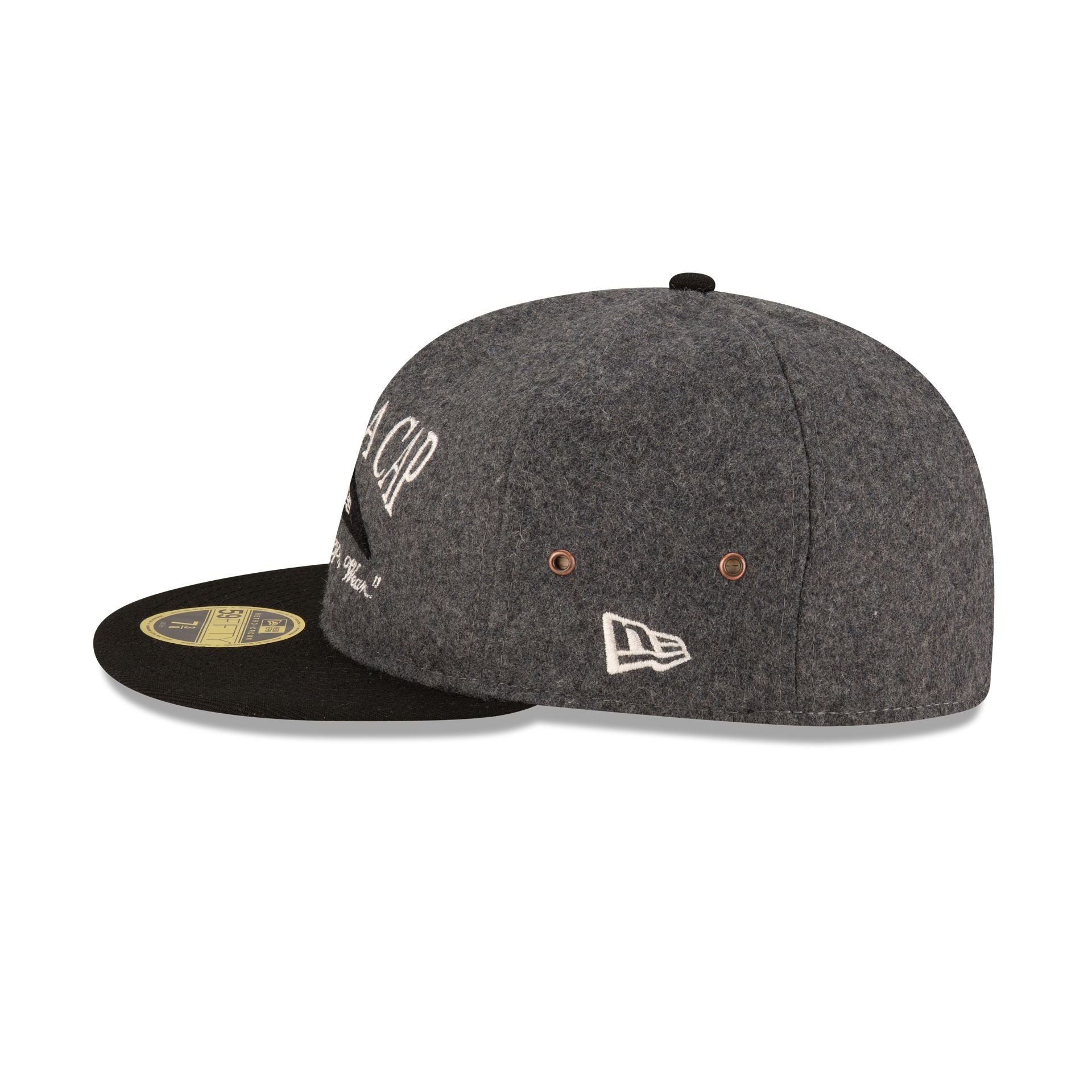 New Era Cap Heather Gray Retro Crown 59FIFTY Fitted Hat