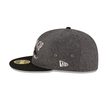 New Era Cap Heather Gray Retro Crown 59FIFTY Fitted Hat