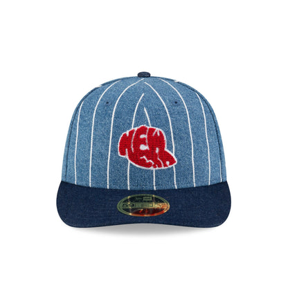 New Era Cap Denim Pinstripe Low Profile 59FIFTY Fitted Hat