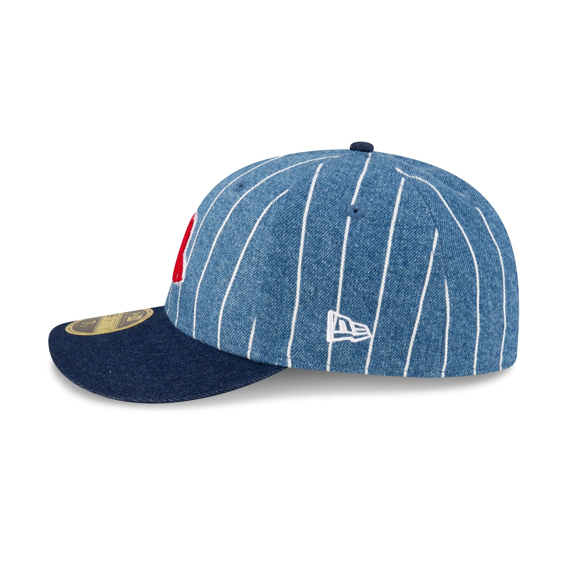 New Era Cap Denim Pinstripe Low Profile 59FIFTY Fitted Hat