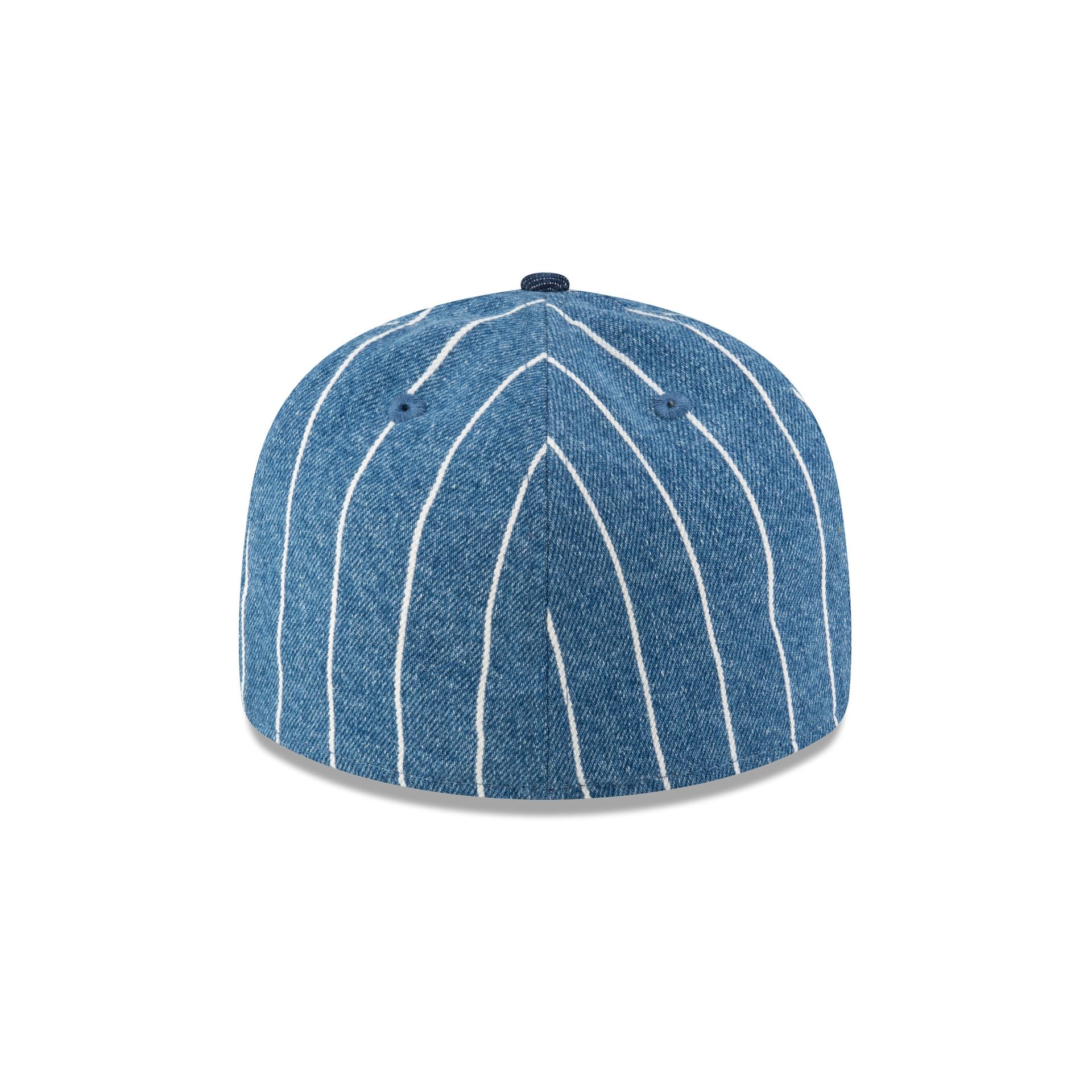 New Era Cap Denim Pinstripe Low Profile 59FIFTY Fitted Hat