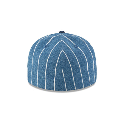 New Era Cap Denim Pinstripe Low Profile 59FIFTY Fitted Hat