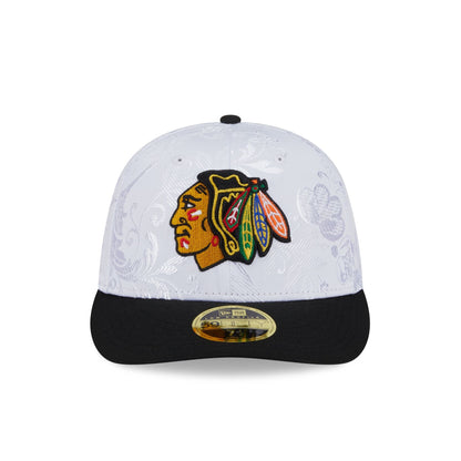 Chicago Blackhawks Floral Shine Low Profile 59FIFTY Fitted Hat