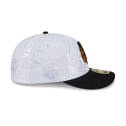 Chicago Blackhawks Floral Shine Low Profile 59FIFTY Fitted Hat