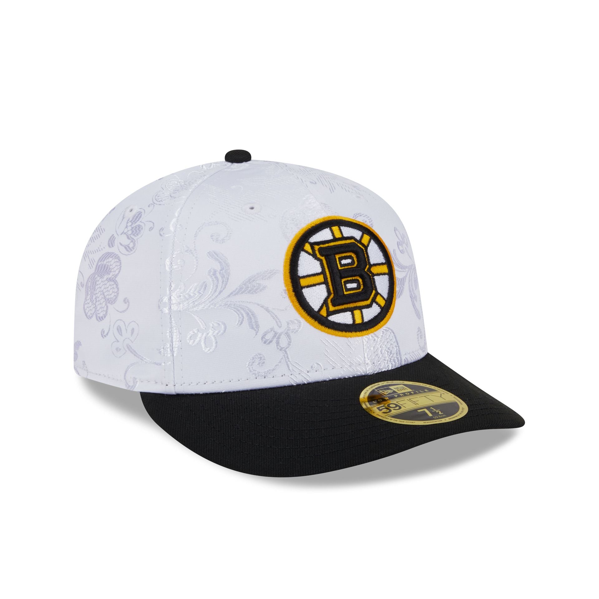 Boston Bruins Floral Shine Low Profile 59FIFTY Fitted Hat