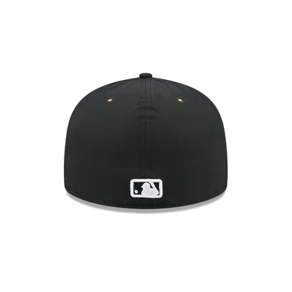 Pittsburgh Pirates Black Poly Rope Split Panel 59FIFTY Fitted Hat