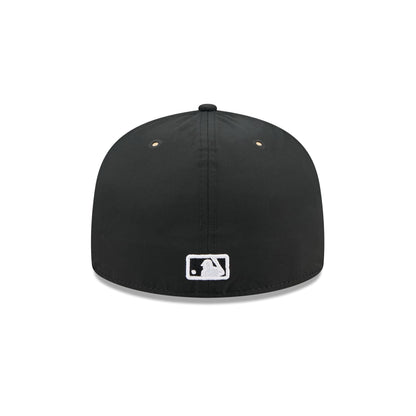 Chicago Cubs Black Poly Rope Split Panel 59FIFTY Fitted Hat