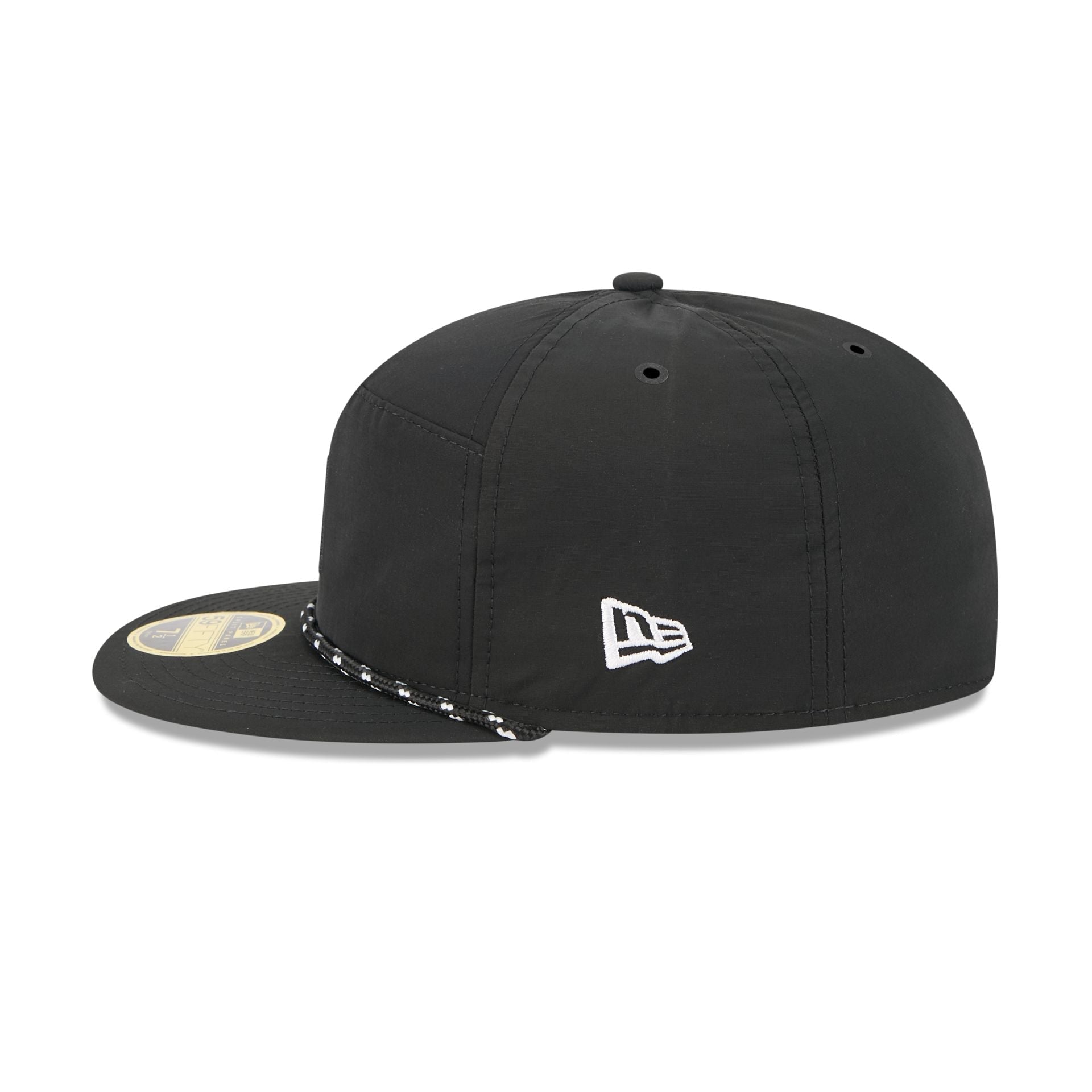 Houston Astros Black Poly Rope Split Panel 59FIFTY Fitted Hat