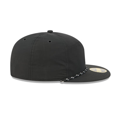Houston Astros Black Poly Rope Split Panel 59FIFTY Fitted Hat