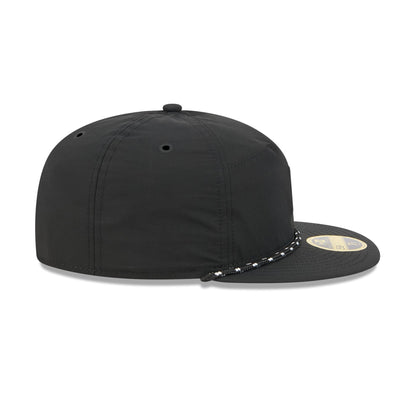 Philadelphia Phillies Black Poly Rope Split Panel 59FIFTY Fitted Hat