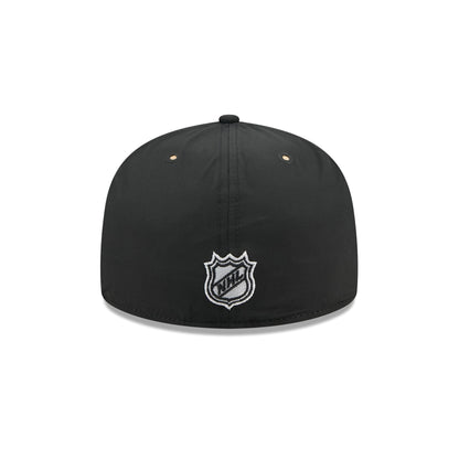 New York Rangers Black Poly Rope Split Panel 59FIFTY Fitted Hat
