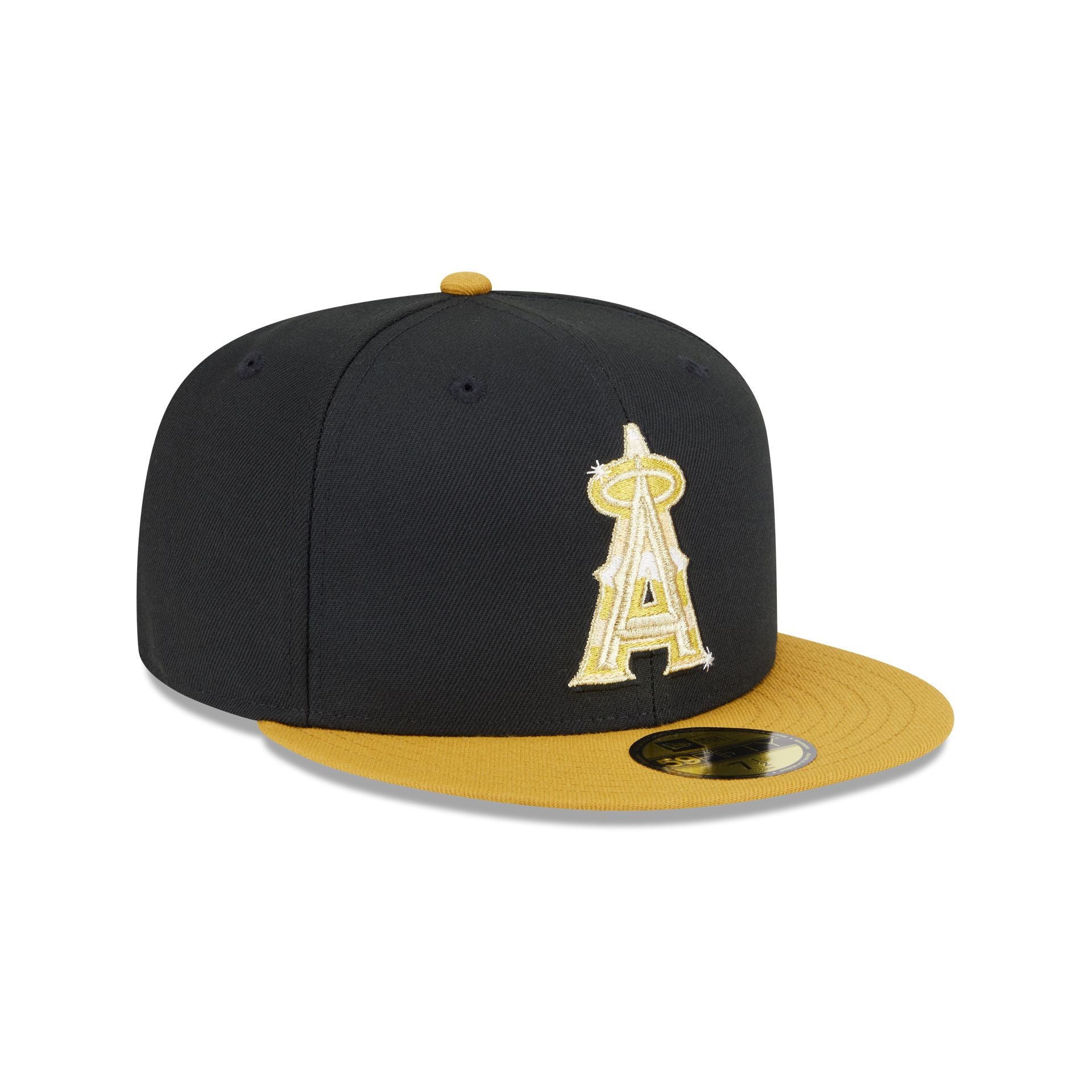 Los Angeles Angels Metallic Gold Logo 59FIFTY Fitted Hat