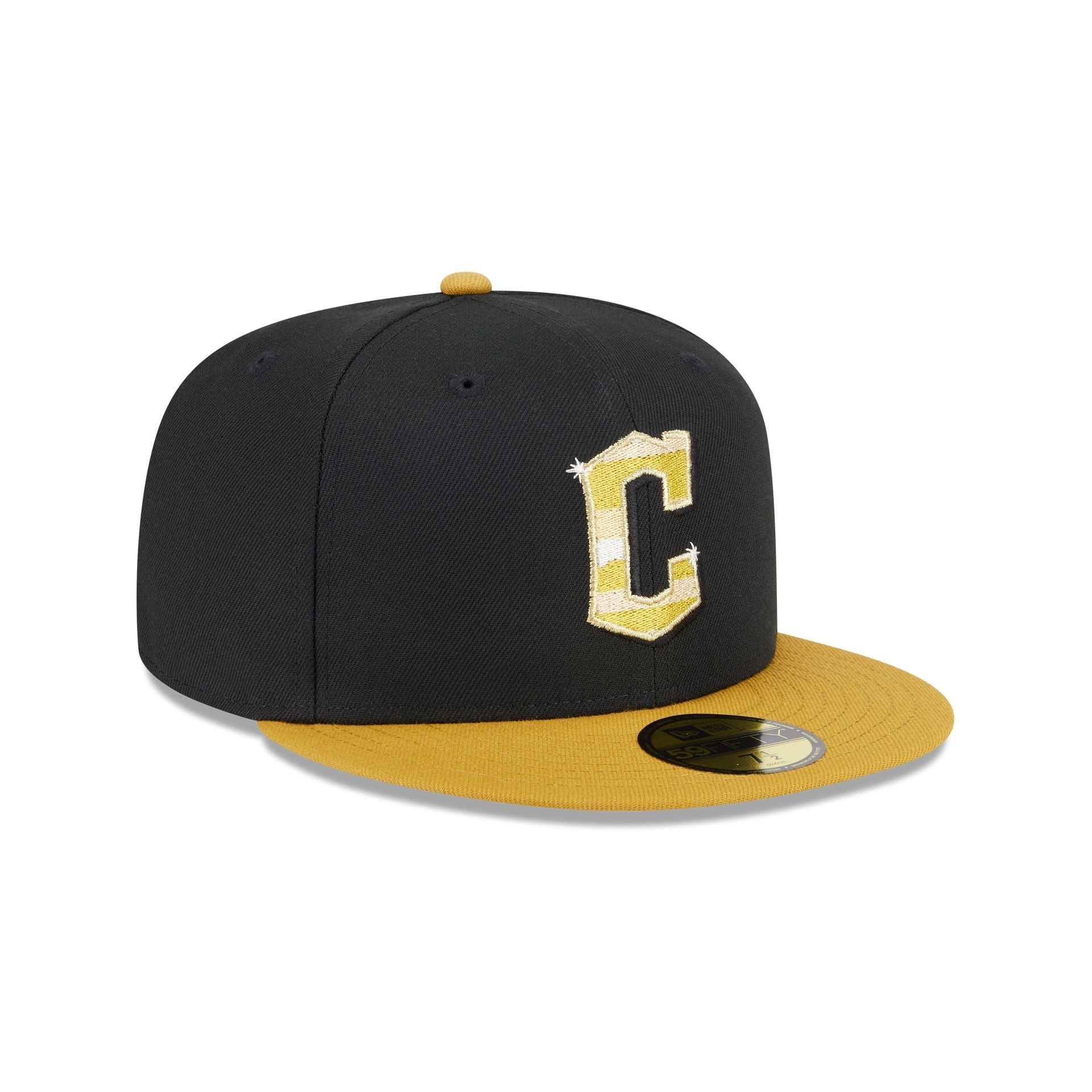 Cleveland Guardians Metallic Gold Logo 59FIFTY Fitted Hat