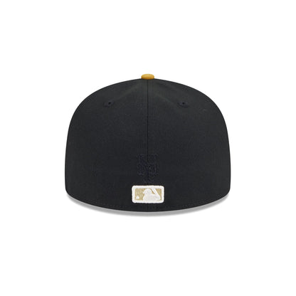 New York Mets Metallic Gold Logo 59FIFTY Fitted Hat